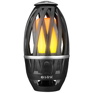 Ліхтар акумуляторний S-link SL-F807 34 Leds 1200mAh USB Rechargeable Flame Effect Decorative Чорний