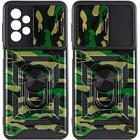 Противоударный чехол Camshield Serge Ring Camo для Samsung Galaxy A13 4G | Бронированый с кольцом-подставкой