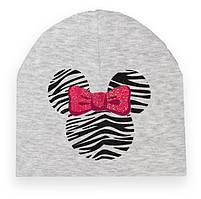 Шапка дитяча для дівчинки GABBI GSK-D-23-3/1 Сірий розмір 40/42 (13542)
