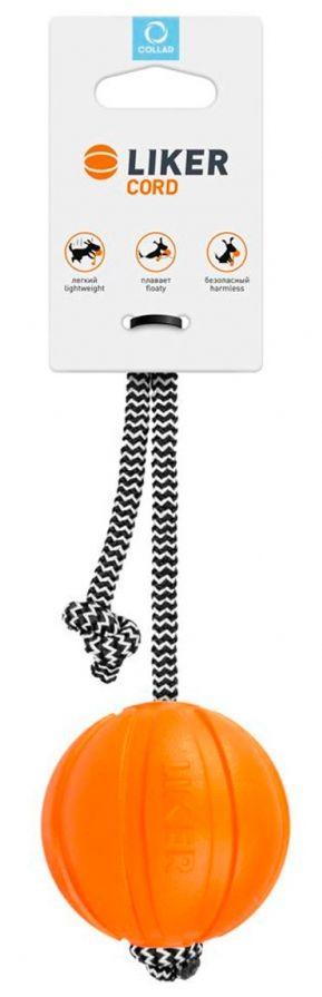 Лайкер Корд Collar Liker Cord м'яч-іграшка на кордовому шнурку для собак діаметр м'яча 7 см, довжина шнура 30 см, фото 1