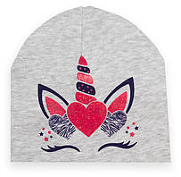 Шапка дитяча для дівчинки GABBI GSK-D-23-4/1 Сірий розмір 40/42 (13544)