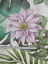 Вінілові інтер'єрні наклейки на стіну, вікна, шафи "Листя квіти метелики" 157 см*107 см (2листа 60*90см), фото 2