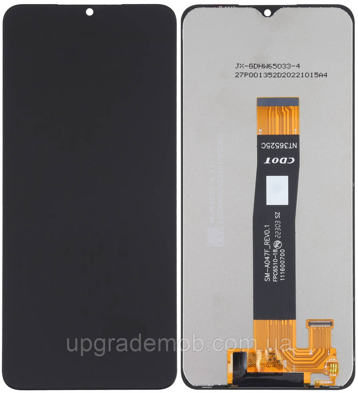 Дисплей модуль тачскрин Samsung A047 Galaxy A04s /A136 чорний оригінал SM-A047F V01