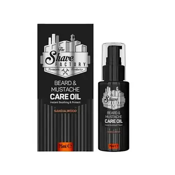 ОЛІЯ ДЛЯ БОРОДИ THE SHAVE FACTORY BEARD & MOUSTACHE CARE OIL SANDALWOOD 75 МЛ