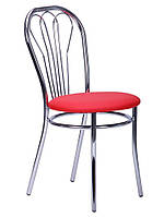 Металевий стілець банкетний для ресторанів, кафе з м'яким сидінням Велес Хром TM AMF
