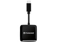 Кардридер Transcend USB 3.2 Gen 1 Type-C SD/microSD Black TS-RDC3 (код 1436144)