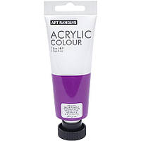 Акриловая краска неонового фиолетового цвета в тубе на 75 мл Art Ranger Acrylic 171 Neon purpl в упаковке 2 шт