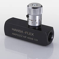 Дроссель c обратным клапаном G1/4 HKFCCVHF400S14 гидравлический 400 bar HANSA-FLEX