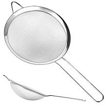 Сито з каймою подвійна сітка D16см ручка 16см ( нерж.