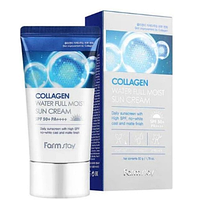 Сонцезахисний крем FarmStay Collagen Water Full Moist Sun Cream Spf50 + / pa ++++ 50 г