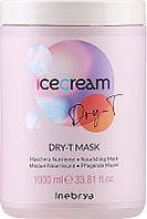 Маска для сухих, окрашенных и вьющихся волос Inebrya Ice Cream Dry-T Mask 1000 мл.