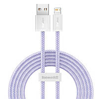 Кабель Baseus USB - Lightning 2.4А 2метра Dynamic Purple CALD000505