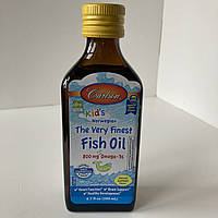 Carlson kid s, The very finest fish oil, натуральний лимонний смак, 200 мл