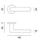 Ручка дверна APRILE AS AS ALORA R 7S сатин хром, фото 2
