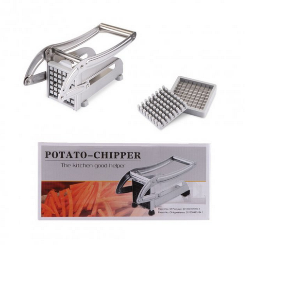 Машинка для нарізки картопля фрі ручна Potato Chipper Silver