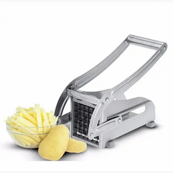 Машинка для нарізки картопля фрі ручна Potato Chipper Silver