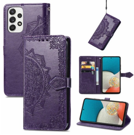 Чохол Vintage для Samsung Galaxy A33 5G / A336F книжка з візитницею фіолетовий