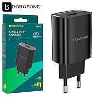 Сетевое зарядное устройство Borofone BN1 1USB 2.1A black