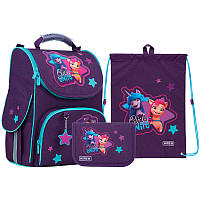 Школьный набор рюкзак + пенал + сумка Kite My Little Pony LP22-501S 980 г 35х25х13 см фиолетовый