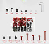 Декоративні болти для кріплення мотопластику, 196 од. червоний, фото 2