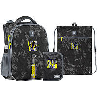 Шкільний набір рюкзак + пенал + сумка Kite Skateboard K22-531M-4 1090 г 38х29х16 см сірий