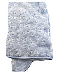 Дитячий плед-ковдра Туреччина для новонародженого подарунка блакитний (НДП96)