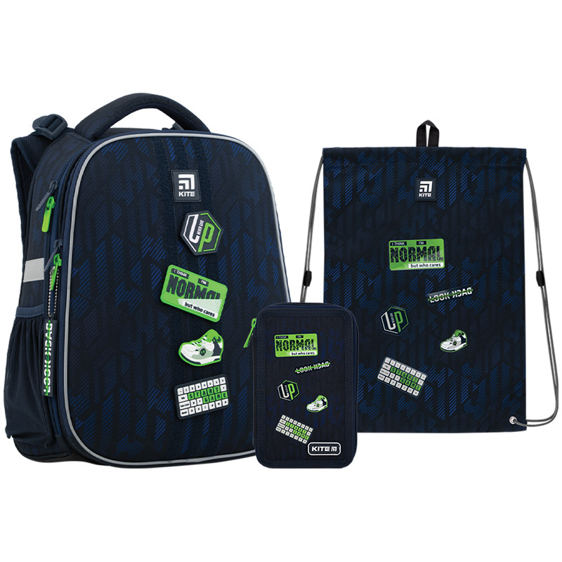 Шкільний набір рюкзак + пенал + сумка Kite Tagline K22-531M-3 1090 г 38х29х16 см синій
