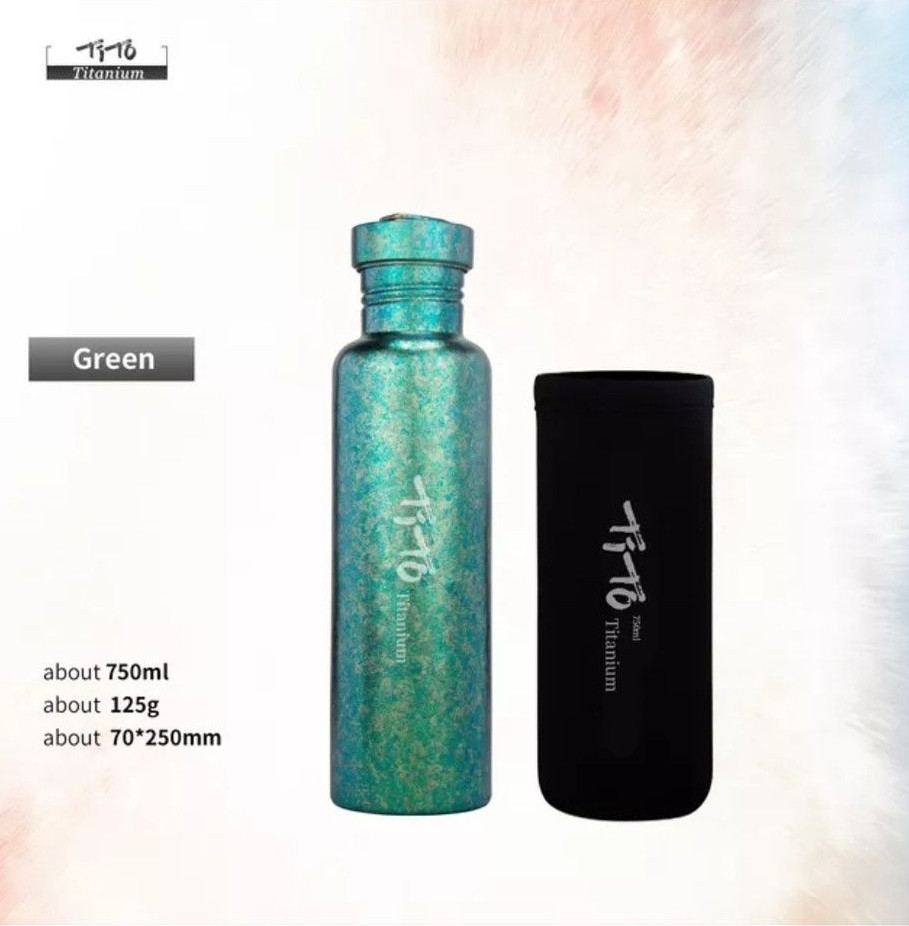 Фляга титанова TiTo 750ml з анодуванням