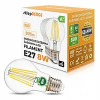 6 шт. E27 8W Edison Filament ретро декоративна світлодіодна лампа