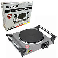 Плита електрична на 1 конфорку настільна (конфорка 18,5 см, 1800 Вт, 5 режимів) Irvings IHPSE02