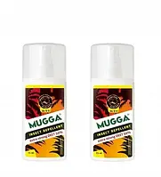 Рідина від кліщів, комарів Mugga STRONG 50% DEET спрей 75 мл - 2шт.
