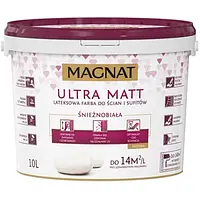 Фарба для стін латексна Magnat ULTRA MATT 10 л сніжнобіла матова