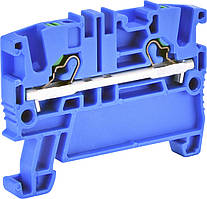 Клема пружинна ESH-EFC.2B (2,5 мм2, синя, push-in)