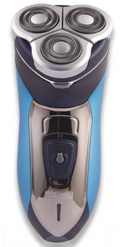 Електробритва DSP-60014 роторна з 3 голівками для гоління Синя | Електробритва акумуляторна