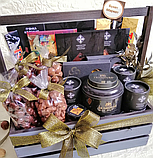 Чоловічий подарунковий набір з чаєм та солодощами №898 - Безкоштовна доставка, фото 2