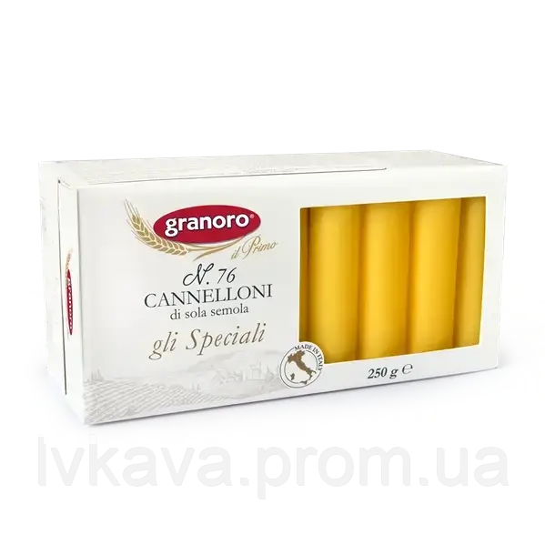 Макаронні вироби Cannelloni № 76 Granoro , 250 гр