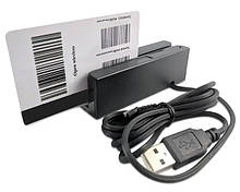 Зчитувач магнітних смуг карт MSR mini, 3 доріжки, універсальний, чорний