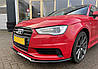 Спліттер Audi A3 8V S-line / S3 8V (12-16) Sportback елерон тюнінг обвіс, фото 8