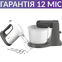 Миксер с чашей Tefal Prep'mix + Standbowl, ручной, венчики, крюки, тефаль