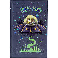 Книга записная Kite Rick and Morty RM22-199-2, твердая обложка, А6, 80 листов, клетка