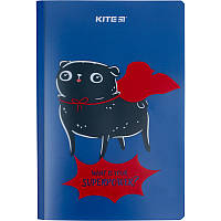 Блокнот пластиковый Kite Weird dog K22-460-1, А5+, 40 листов, клетка