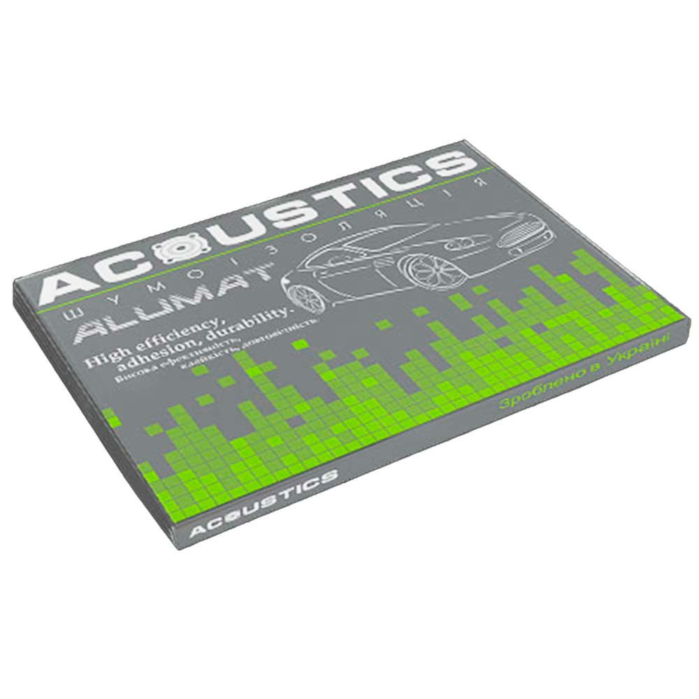 Acoustics Alumat эффективный самоклеящийся материал для виброизоляции (700×500мм) 2.2 - фото 1 - id-p1820467244