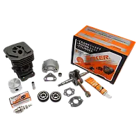 Поршнева + колінвал для бензопили 40мм H 142 (комплект) NOKER