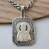 Срібна ікона ладанка Св. Миколай 3336м