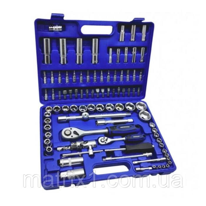 Набір інструментів професійний 1/4" і 1/2" на 108 предметів GERRARD 70218, фото 1