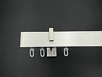 Карниз Quadrum Square line Заглушка 310 см одинарный сталь матовая(кронштейн 9 см)