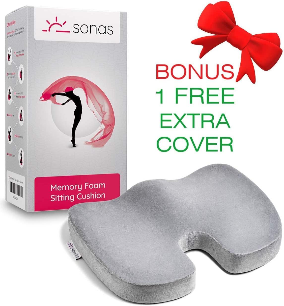 Ортопедична подушка для сидіння Sonas Memory Foam Seat Cushion