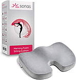 Ортопедична подушка для сидіння Sonas Memory Foam Seat Cushion, фото 8