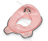 Набір із антиковзоючої дитячої пластикової накладки на унітаз і сходинки - підставки., фото 3