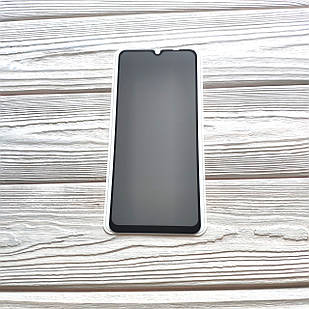 Захисне скло Антишпигун для Xiaomi Poco C40 Full Glue Чорне